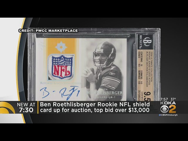 Ben Roethlisberger Rookie NFL Shield card up for auction