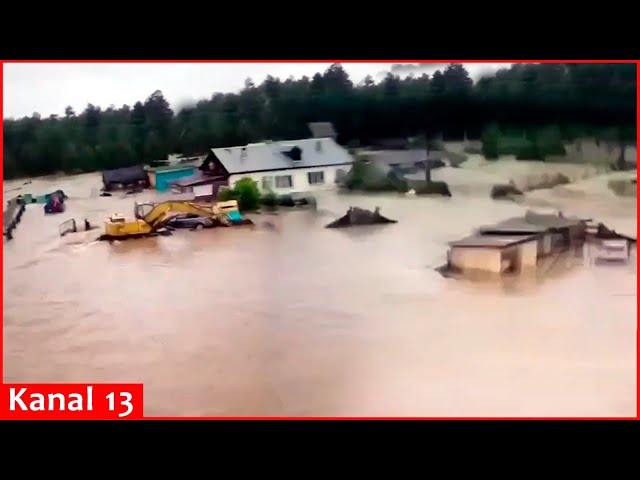 Dam collapses amid heavy rainfall in Russia’s Chelyabinsk region – Residents are urged to evacuate