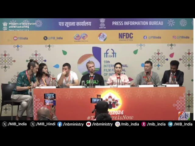 Press conference on the films 'The Song Sustxotin', 'House' and 'Deaf Lovers' at IFFI 2024