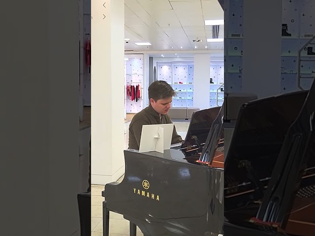 Fancy UK Department store piano wanted to be played. Josh King cover of "Truly" by Lionel Richie