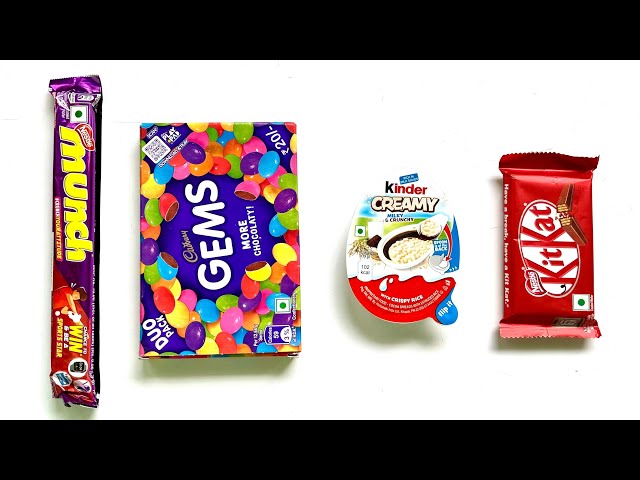 ASMR chocolate candy video, munch chocolates, munch vs perk vs kitkat #moobootv