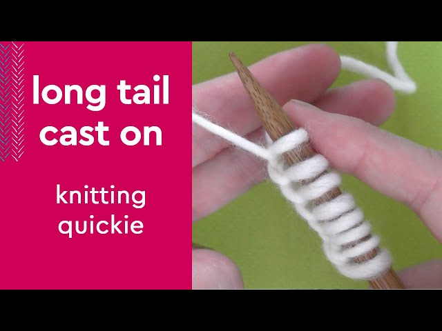 Long Tail Cast On Method • Knitting Quickie  #studioknit #knittingforbeginners