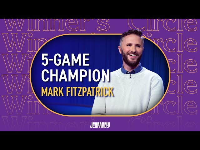 Mark Fitzpatrick Makes it to the ToC | Winners Circle | JEOPARDY!