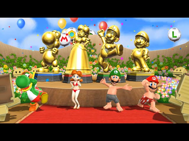 Mario Party 9 Step It Up - Everybody Wins Yoshi Vs Master CPU