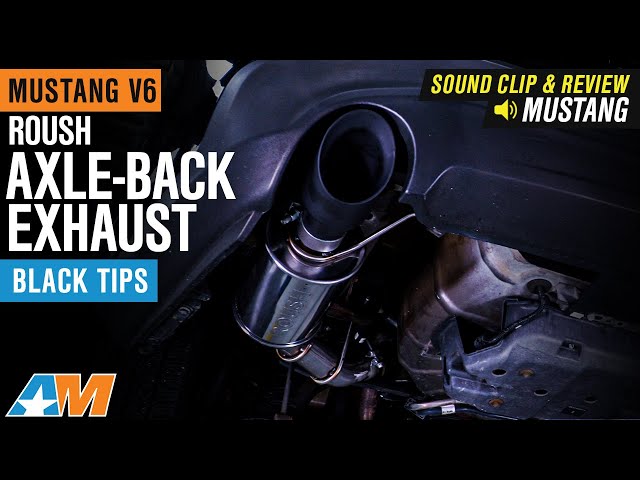 2011-2014 Mustang V6 Roush Axle-Back Exhaust with Black Tips Review & Install