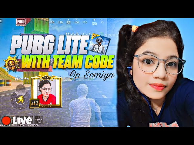 PUBG LITE  NEW UPDATE 0.28.0🔥||JOIN  WITH🔥 TEAM CODE|| #girl #pubg #live