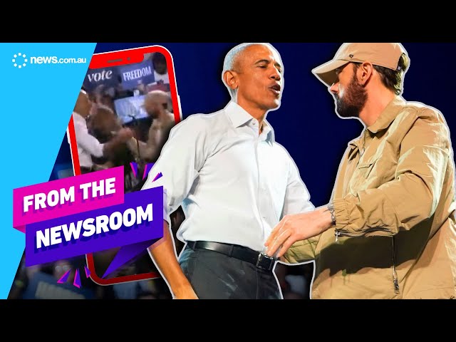 Eminem brings out Obama, raps 'Lose Yourself' | Daily Headlines