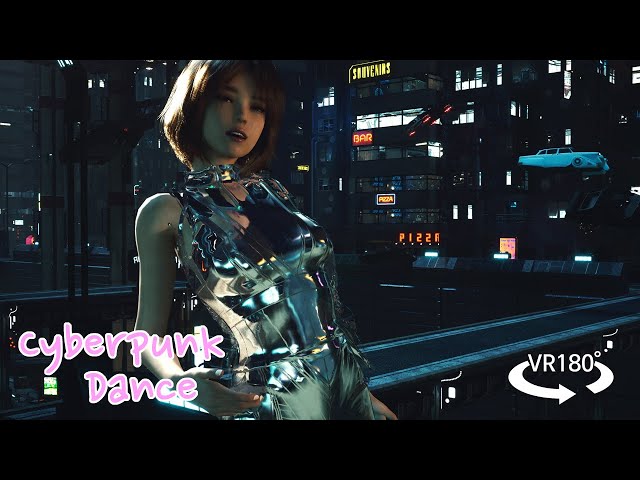 [VR 180 3D] Sci-Fi city  - Dance