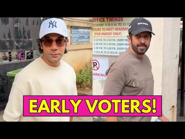 Rajkumar Rao & Director Kabir Khan Cast Their Vote Early In The Morning | Maharashtra Election 2024