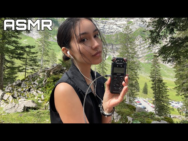 ASMR IN THE SWISS ALPS ⛰️ (nature sounds, moss, pinecones,..)