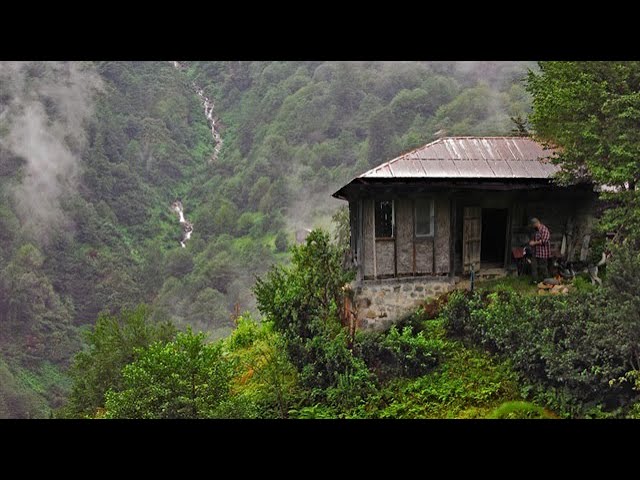 100 Year Old Abandoned Village House - Bread making in chipped stone - Primitive water mill