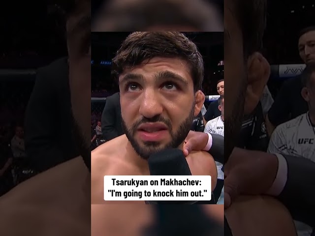 Tsarukyan has a message for Makhachev 🎙️