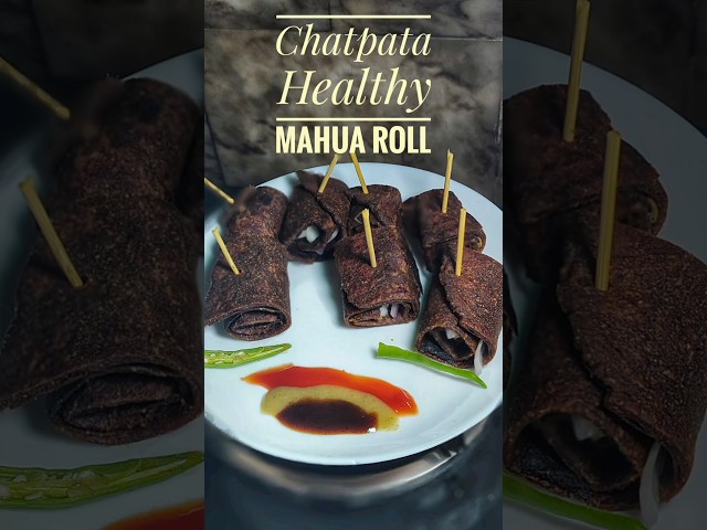 Healthy Chatpata khatta meetha mahua roll😋,#shorts ,#mahua,#rolls ,#viralshorts ,#healthy,#breakfast