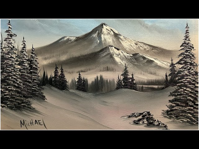 Grandeur of Winter-  Landscape Oil Painting