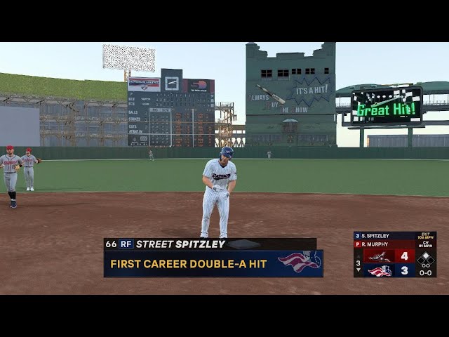 MLB The Show 24 Road To The Show Episode 2: First Double A hit! #ps5share #nhl24 #mlbtheshow24