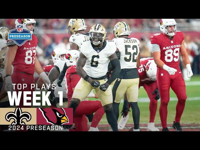 Cardinals vs. Saints Highlights | 2024 NFL Preseason Week 1