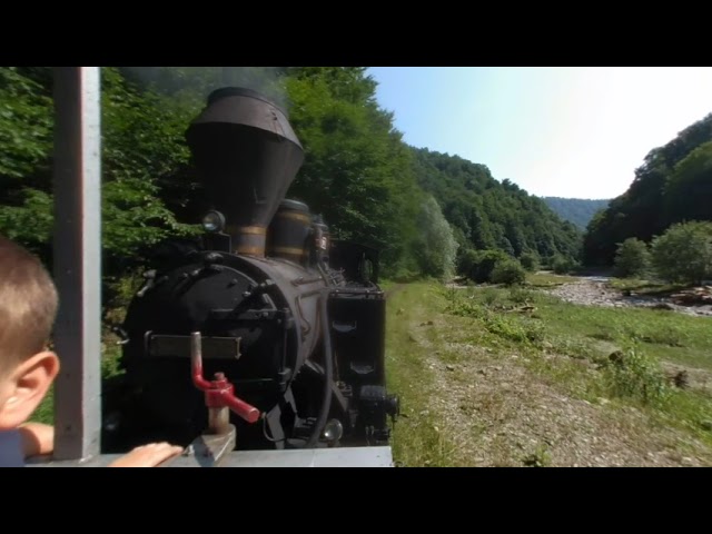 Mocanita Maramures 3D VR180 - steam engine mountain train (w/ sound issues)