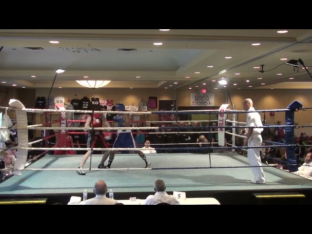 123- Nathan Fitzgerald Ont vs Karr Mann Alta - Amateur Boxing