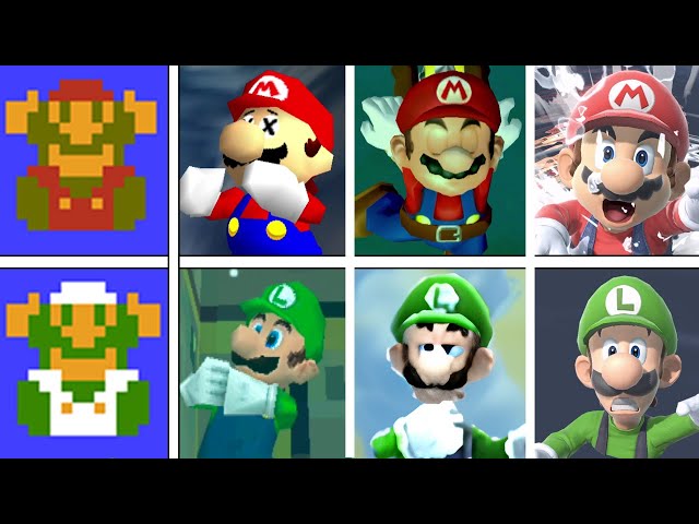 Evolution Of Mario & Luigi Drowning In Every Mario Game (1985-2024)