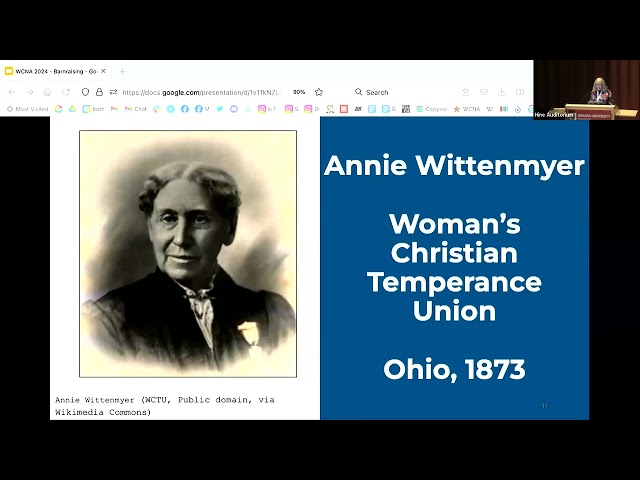 WikiConference NA 2024: Barnraising from the Temperance Movement to the WikiWomen Movement