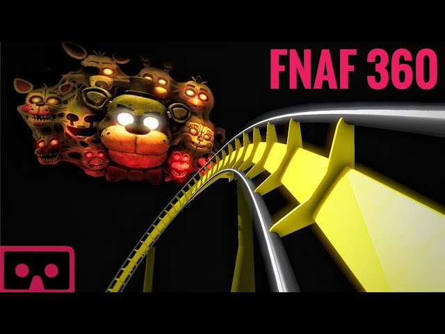 VR 360° FNAF Roller Coaster 🔴 FIVE NIGHTS AT FREDDY'S immersive 4K video