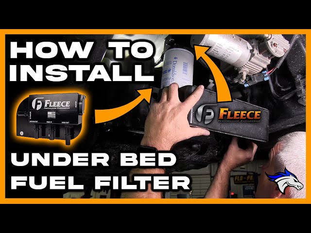 How To Install Fleece Under Bed Fuel Filter: 6.7L Powerstroke #powerstroke #diesel #fordtruck #howto