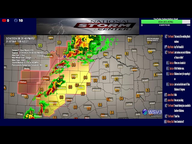 LIVE: SEVERE WEATHER HAPPENING NOW