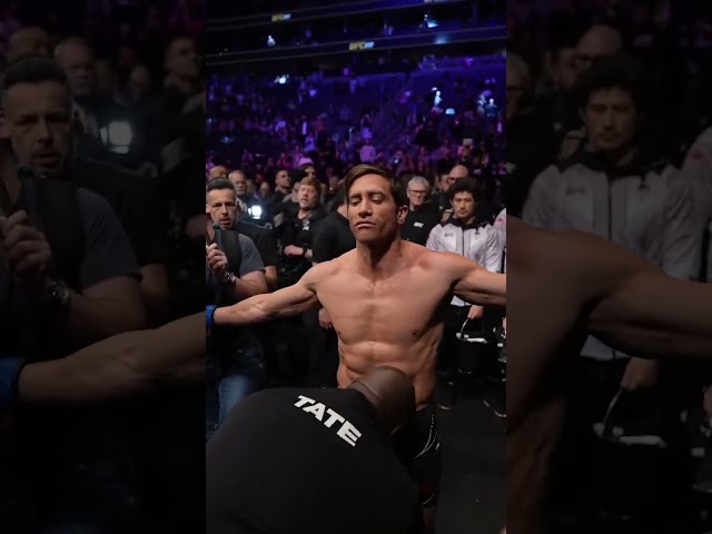 Jake Gyllenhaal Surprises UFC Crowd and Fights former UFC fighter after Jon Jones for his New Movie