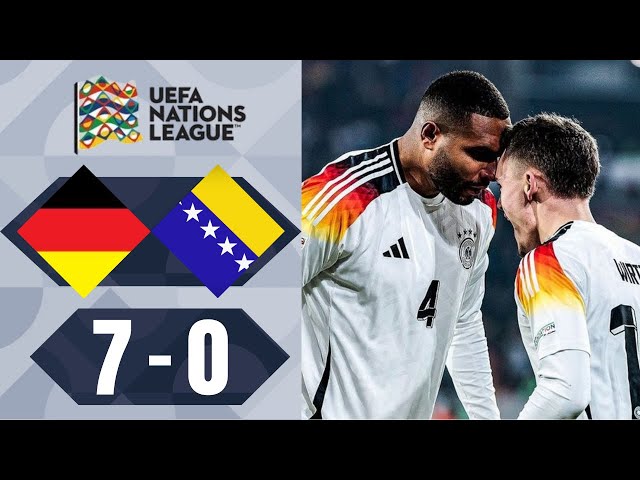 Tim Kleindienst Goal | Germany vs Bosnia Herzegovina 7-0 Highlights | UEFA Nations League 2024