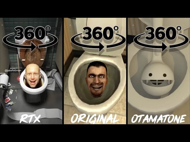 Skibidi toilet RTX vs ORIGINAL vs Otamatone 360 VR