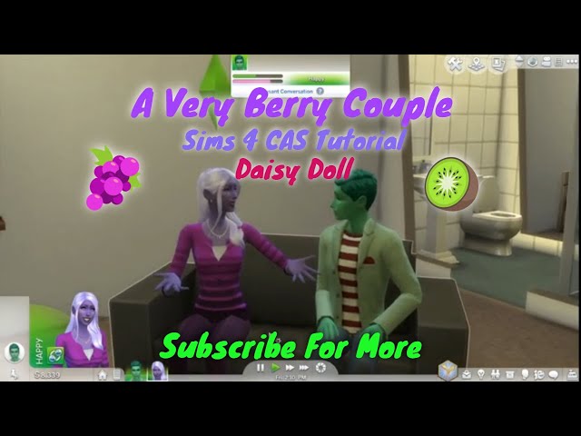 A Very Berry Couple: Sims 4 CAS Tutorial