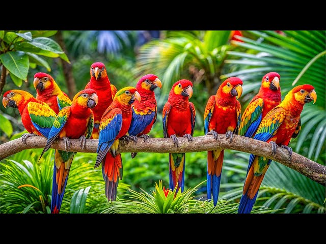 MOST WONDERFUL SMALL PARROTS | COLORFUL BIRDS | RELAXING SOUNDS | STUNNING NATURE | STRESS RELIEF