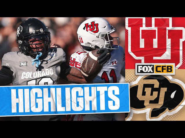 Utah Utes vs. No. 17 Colorado Buffaloes Highlights | FOX College Football