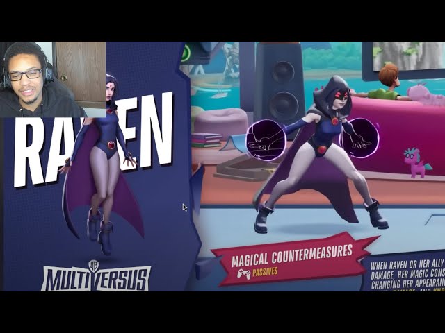 MultiVersus - Fighter Move Sets - Raven REACTION