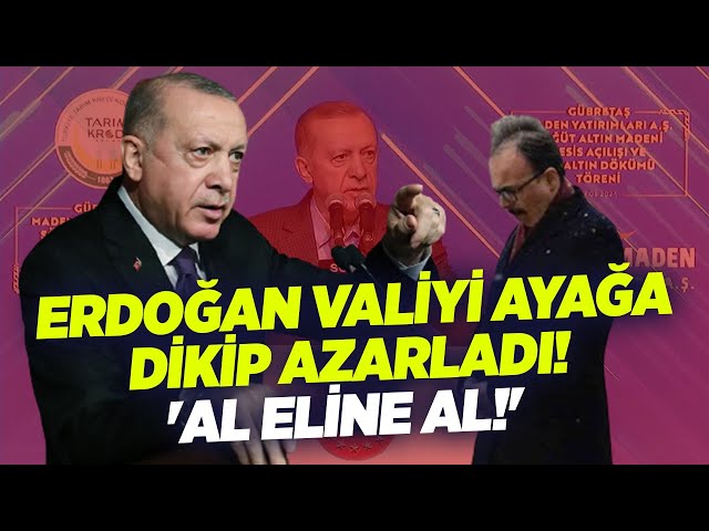 Erdoğan Valiyi Ayağa Dikip Azarladı! 'Al Eline Al!' | KRT Haber