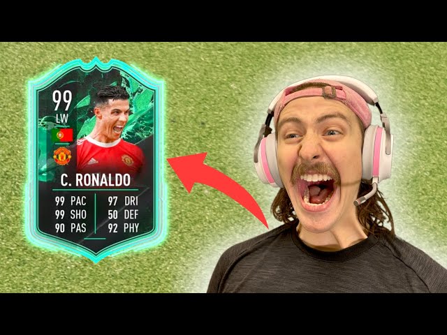 OMG I GOT SHAPESHIFTER RONALDO *BEST CARD IN FIFA 22* 99 CR7 FUT CHAMPS GAMEPLAY