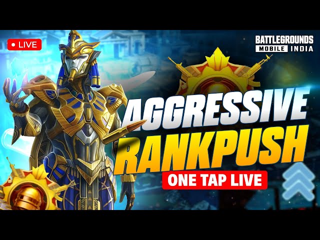 AGGRESSIVE GAMEPLAY WITH ONE TAP LIVE #bgmilive  #pubgmobile #pubg #anime