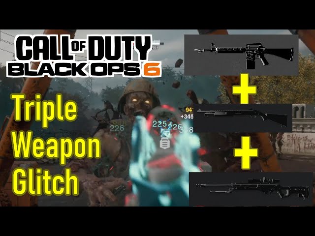 Black Ops 6 mule kick glitch in zombies, equip 3 weapons at once with no perk