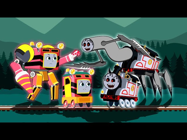 Sandy shows whos the boss | Transformer Trains #soloanimation