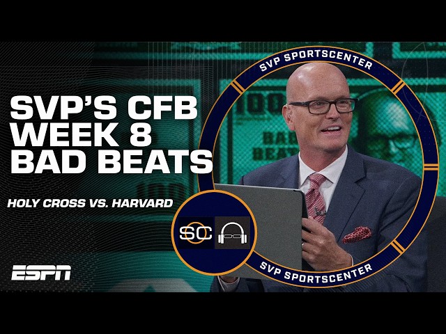 HARVARD highlights SVP's Bad Beats of Week 8 in college football 😳 | SC with SVP | ESPN BET