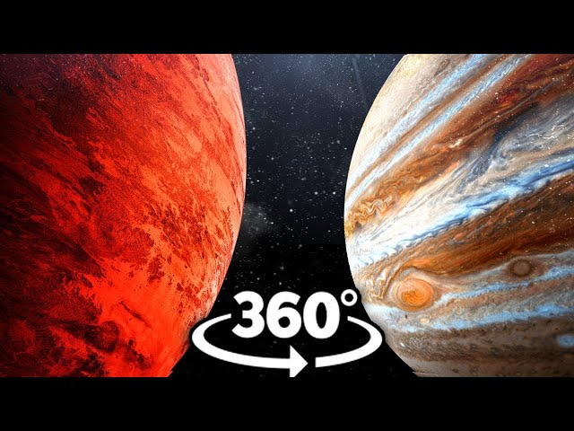 VR 360 Space Journey Through the Solar System   Virtual Reality Video injected