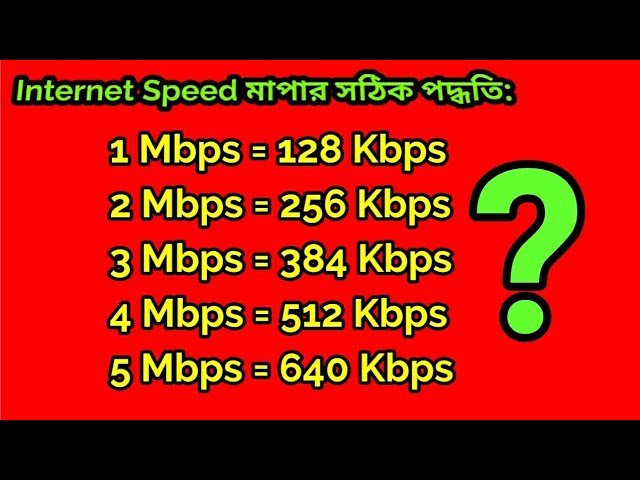 আপনার Broadband Internet এর লাইন কত Mbps speed এর! প্রতারিত হচ্ছেন না তো? 2018