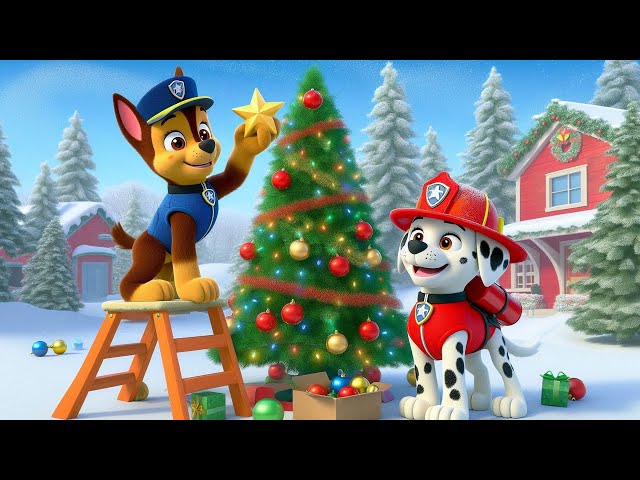 CHASE x MARSHALL Christmas Decoration!! 🎄Winter Is Coming!! | Paw Patrol Ultimate Rescue | Rainbow 3