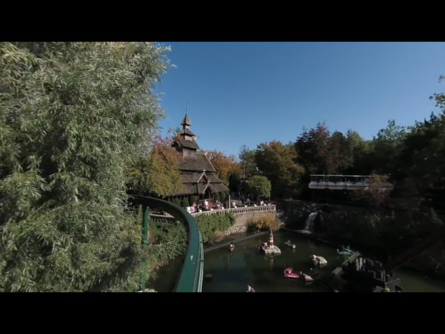 Europa-Park monorail Iceland to Luxembourg in 3D 180 VR