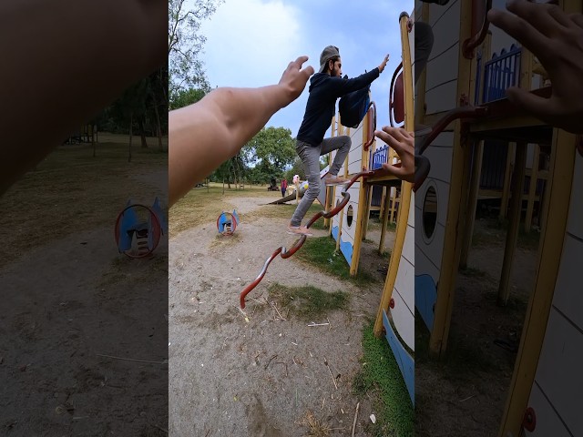 Bella ciao parkour playground running pov / UKPOV / #viralshorts #100millionviews #trendingshorts