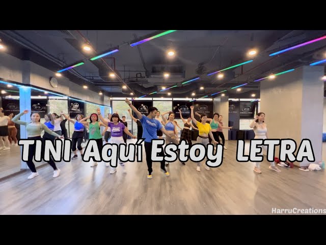 Aqui Estoy Letra by Tini | Zumba | Dance | fitness | Harrucreations