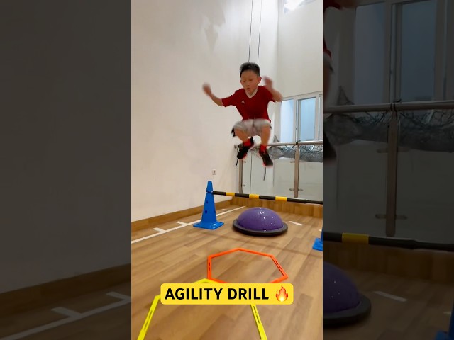 AGILITY DRILL 🏀 FOOTWORK 🦶 KIDS BASKETBALL TRAINING #speedandagility #exercises #ninja