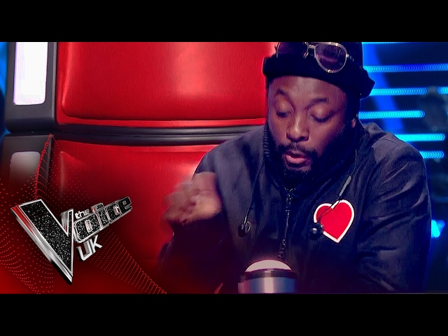 will.i.am Accidentally Presses His Button! | The Voice UK 2017