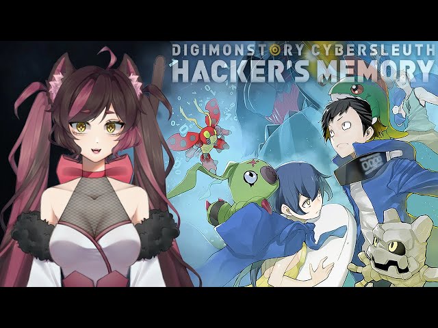 【DIGIMON STORY: HACKER'S MEMORY】Things are looking up! More Zatsumon! | VTuber Yumeko Ghost Cat