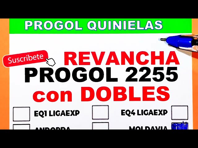 Progol Revancha 2255 con DOBLES | progol 2255 |progol Revancha 2255 #progol2255 #futbol #pronosticos